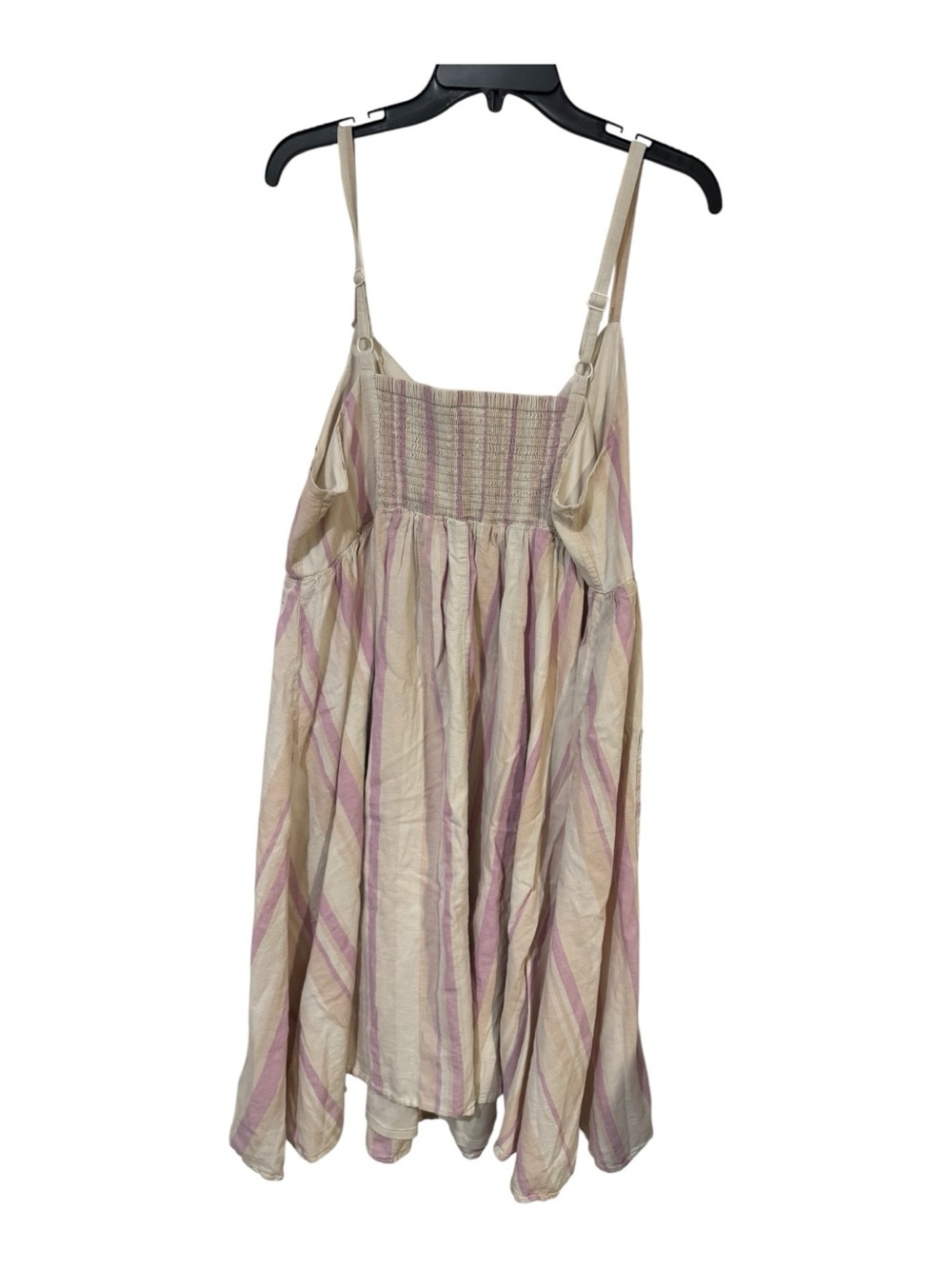 Torrid Pink Stripe Linen Blend Button Front Midi Dress Plus Size 2X - Picture 6 of 9